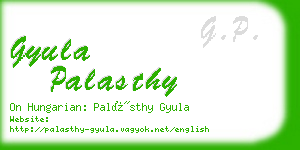 gyula palasthy business card